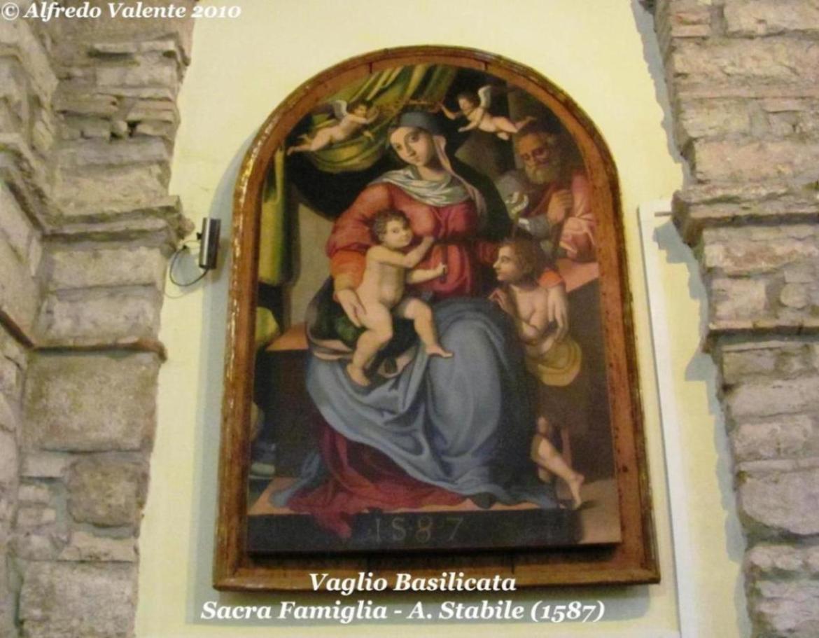 Campaniameteo.it - Sacra Famiglia con S.Giovannino, 1587 (Antonio Stabile)